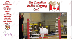 Desktop Screenshot of canadianrabbithoppingclub.com